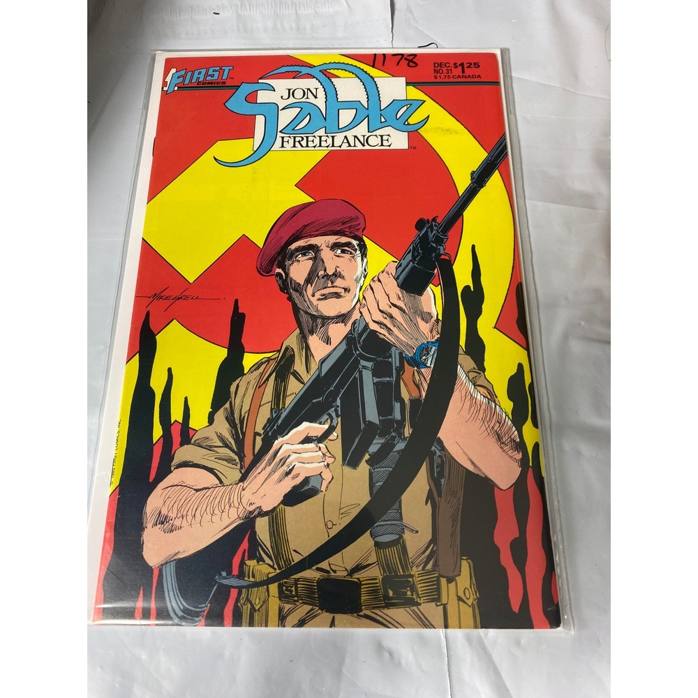 Jon Sable Freelance 31 First Comics Mike Grell December 1985 Copper Age Comic